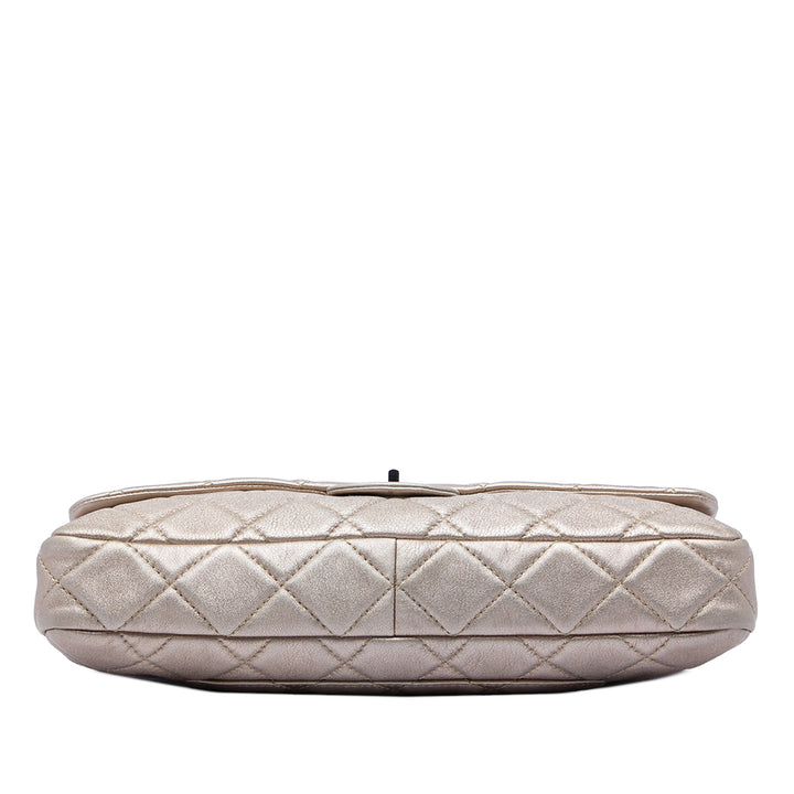 Matelassé Irisé Reissue 2.55 Roll Pochette Grand Cuir de veau Doré