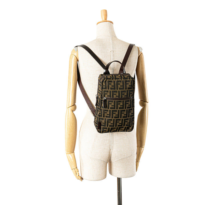 Zucca Canvas Backpack Brown - Gaby Paris