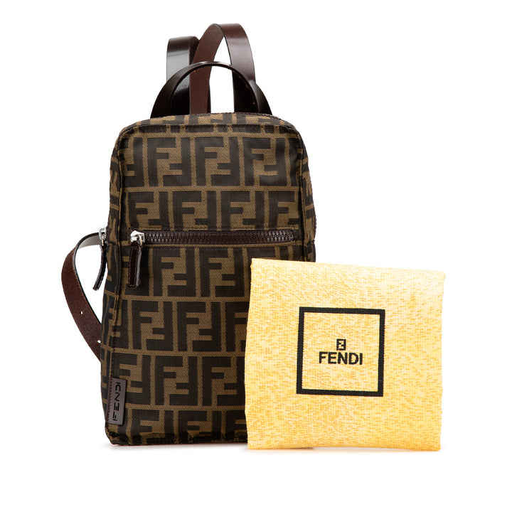 Zucca Canvas Backpack Brown - Gaby Paris
