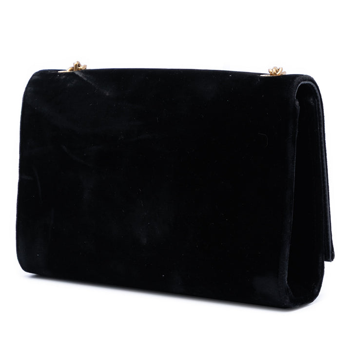 Saint Laurent Small Daim Monogram Kate Pompon Sac porté croisé