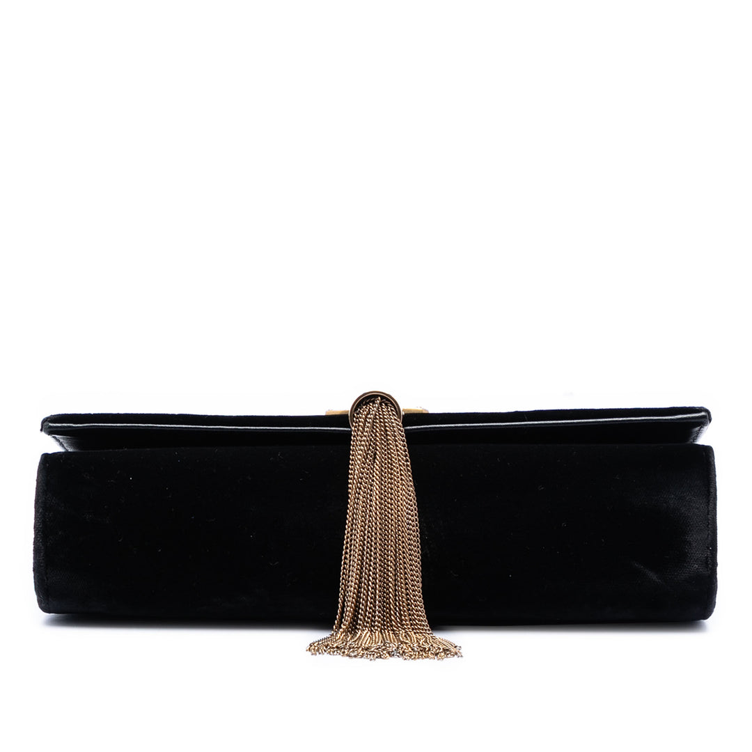 Saint Laurent Small Daim Monogram Kate Pompon Sac porté croisé