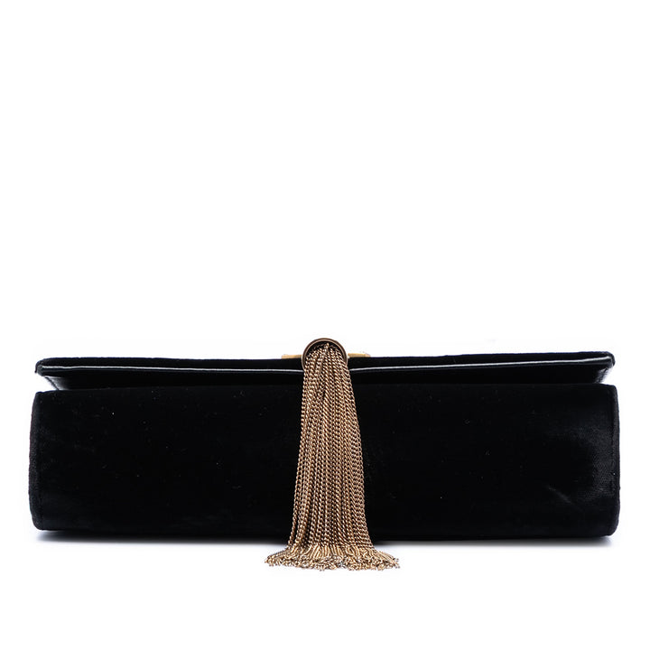 Saint Laurent Small Daim Monogram Kate Pompon Sac porté croisé
