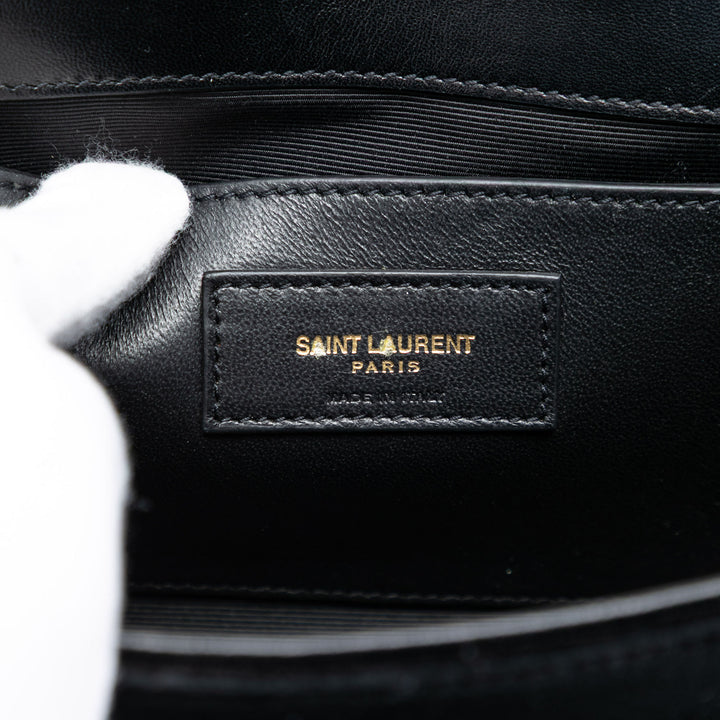 Saint Laurent Small Daim Monogram Kate Pompon Sac porté croisé