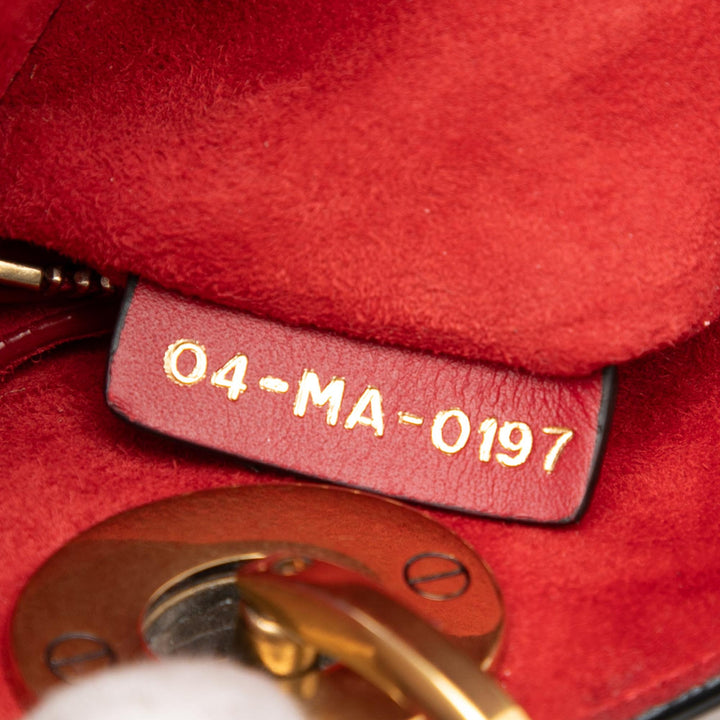 Dior Mini Cuir d’agneau Cannage clouté Supple Lady Dior