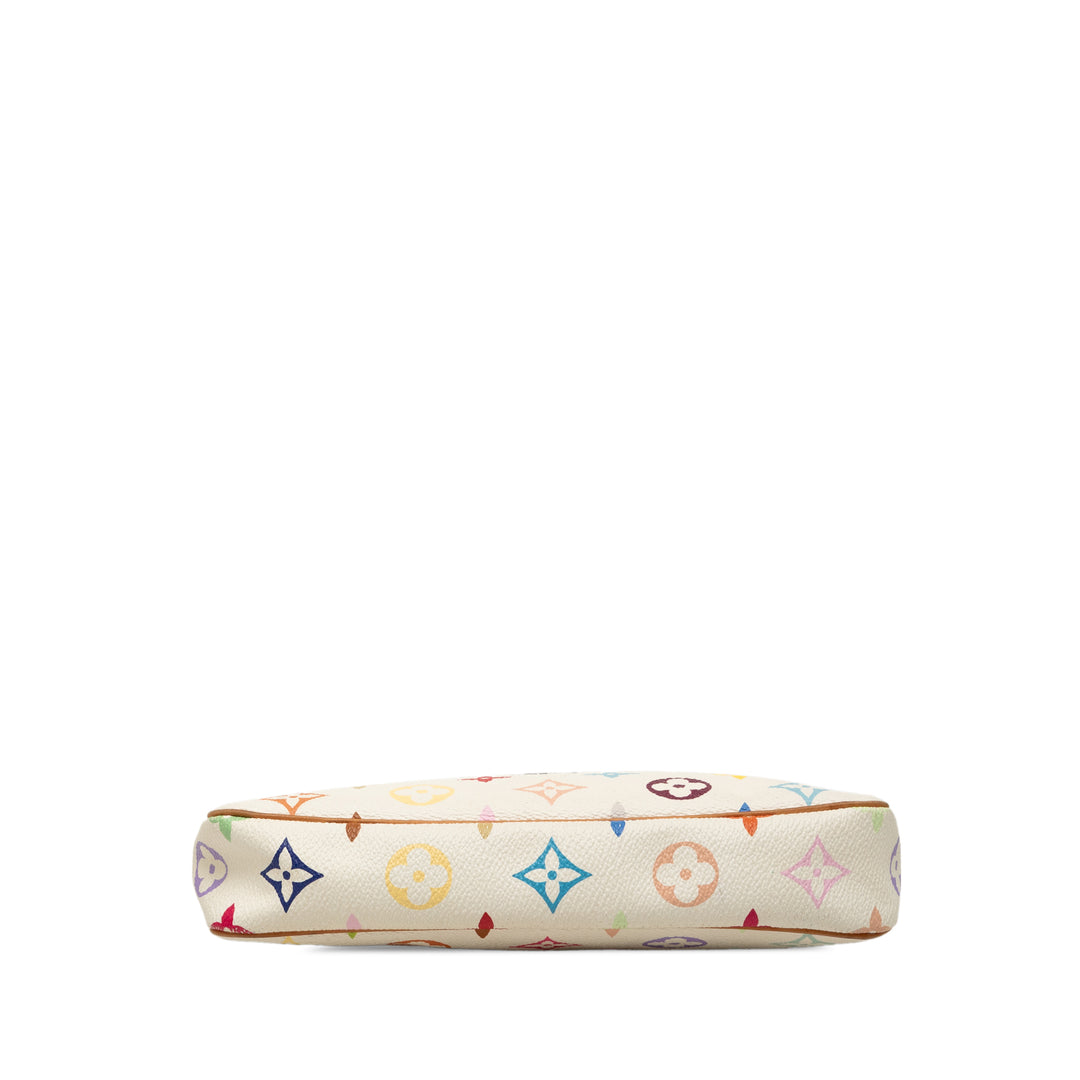 Pochette Accessoires Monogram Multicolore Blanc