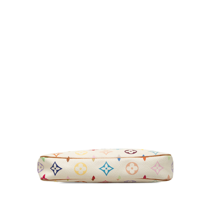 Pochette Accessoires Monogram Multicolore Blanc