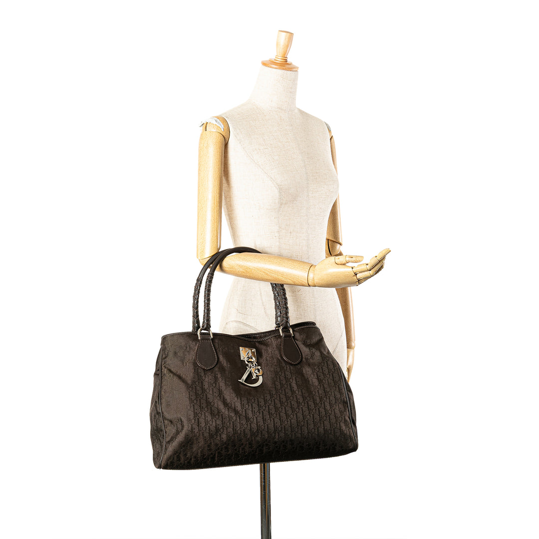Medium Diorissimo Trotter Nylon Lovely Tote Brown - Gaby Paris
