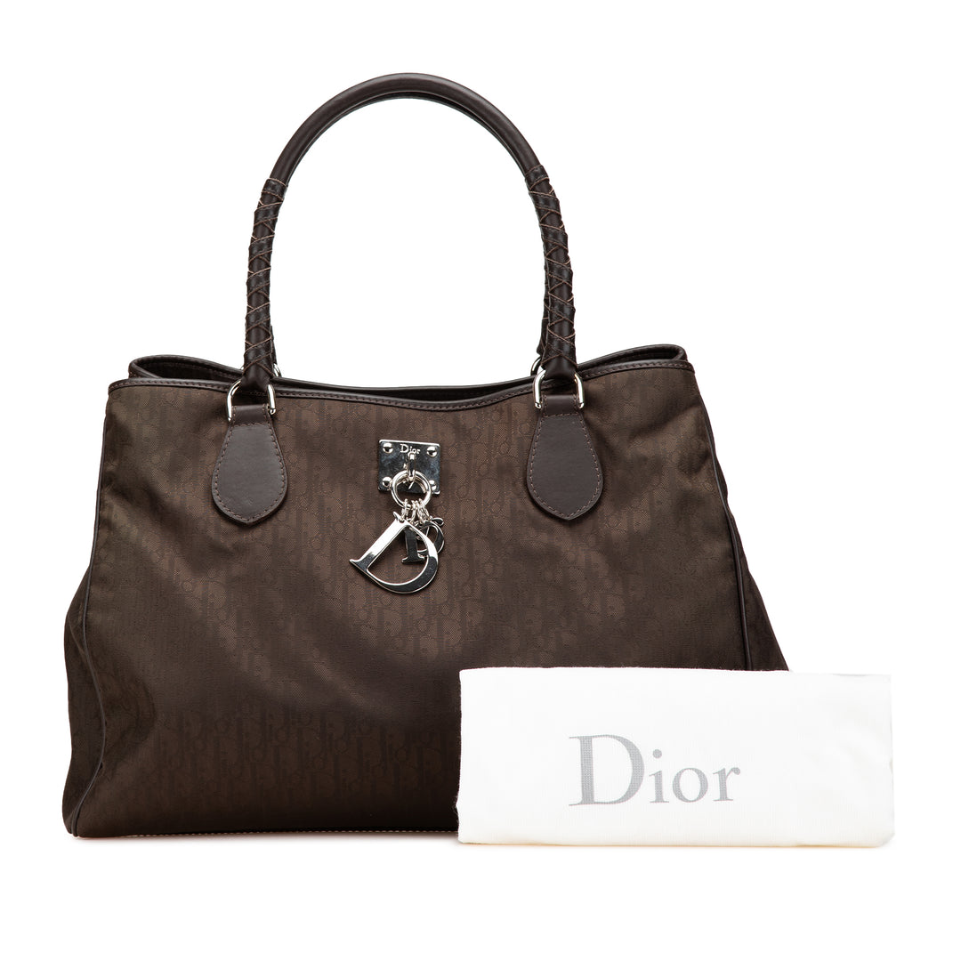 Medium Diorissimo Trotter Nylon Lovely Tote Brown - Gaby Paris