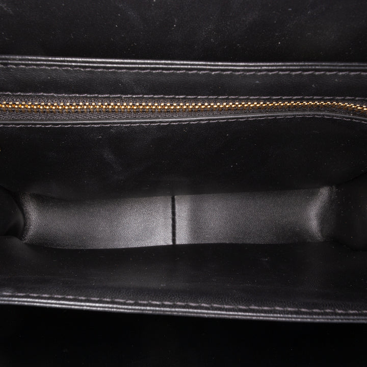 Celine Teen brillant Cuir de veau Triomphe Sac porté croisé