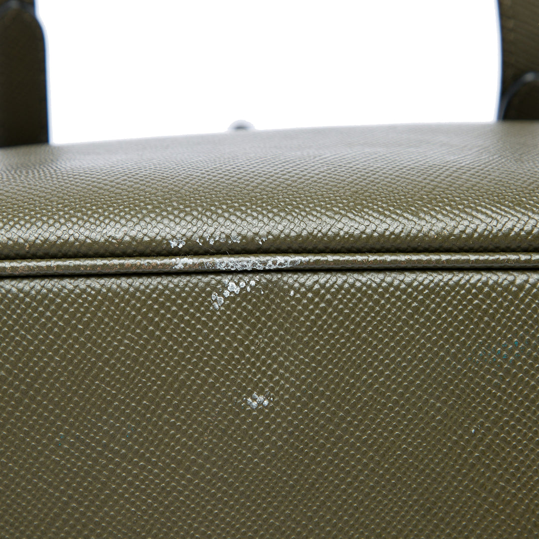 Prada Sac à main Double Poignée Saffiano Grand Vert – vue 5 – GABY PARIS