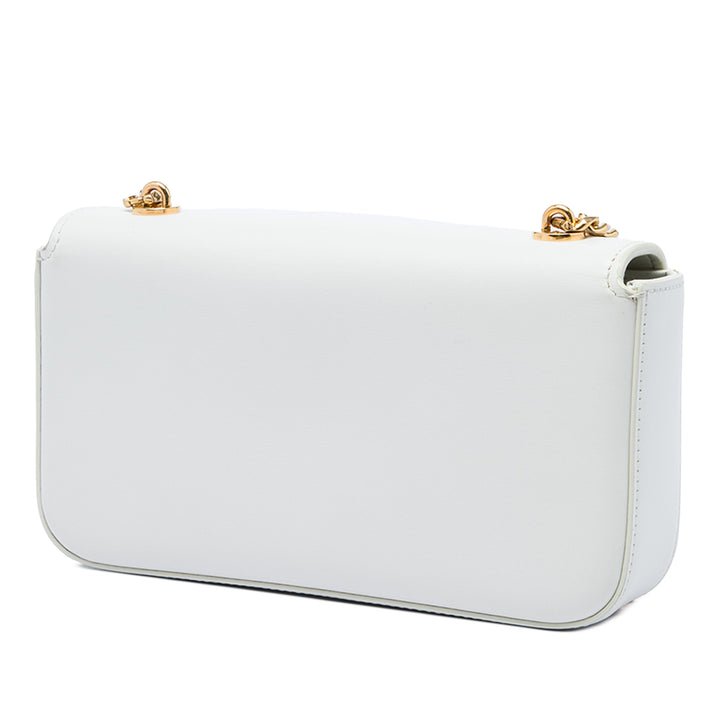 Celine Triomphe Chaîne Sac Cuir de veau Blanc – vue 2 – GABY PARIS