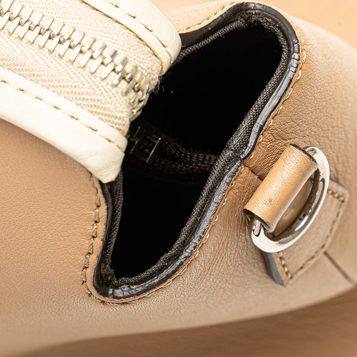 Large Leather By The Way Satchel Brown - Gaby Paris