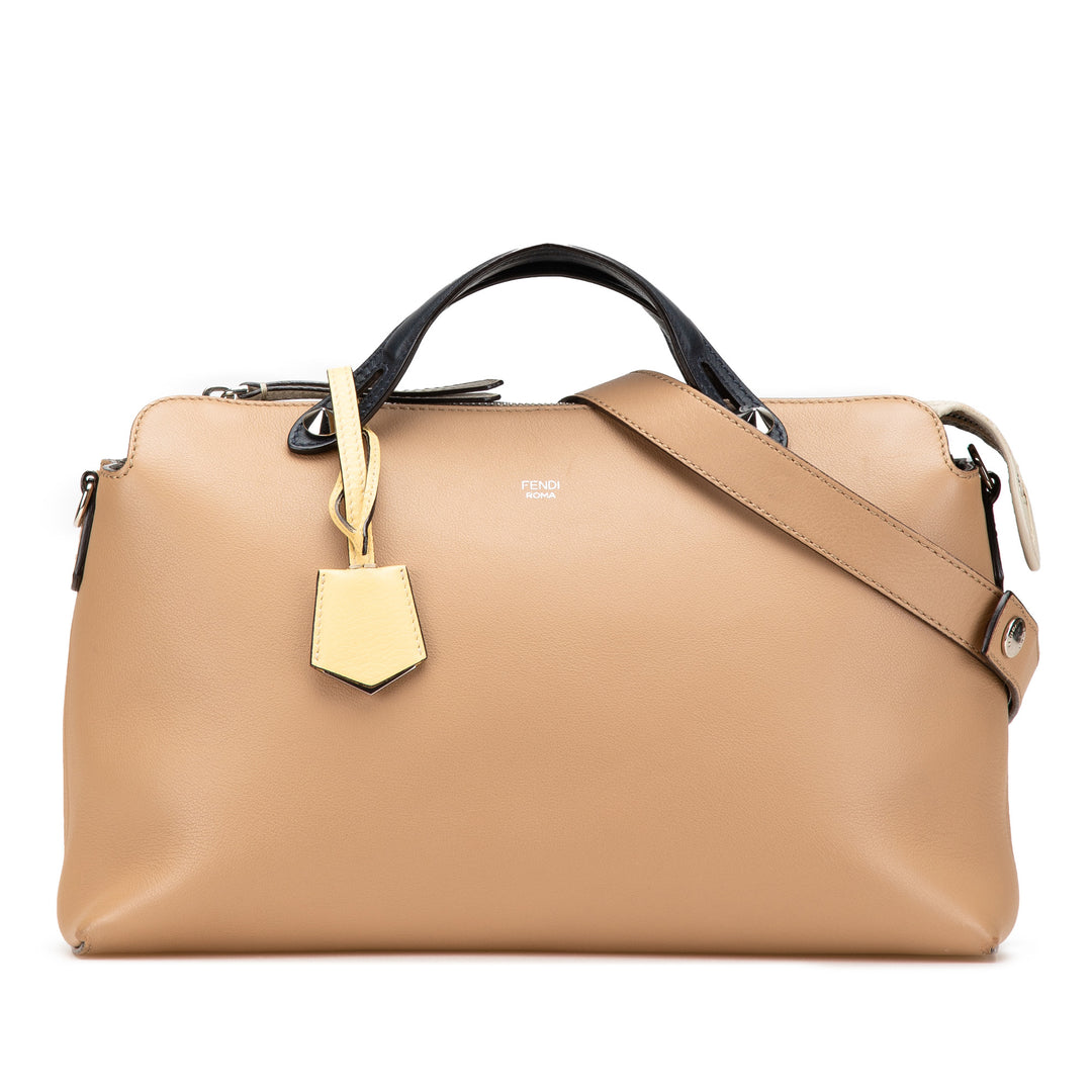 Large Leather By The Way Satchel Brown - Gaby Paris