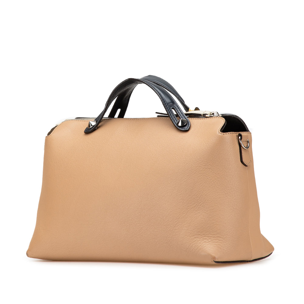 Large Leather By The Way Satchel Brown - Gaby Paris