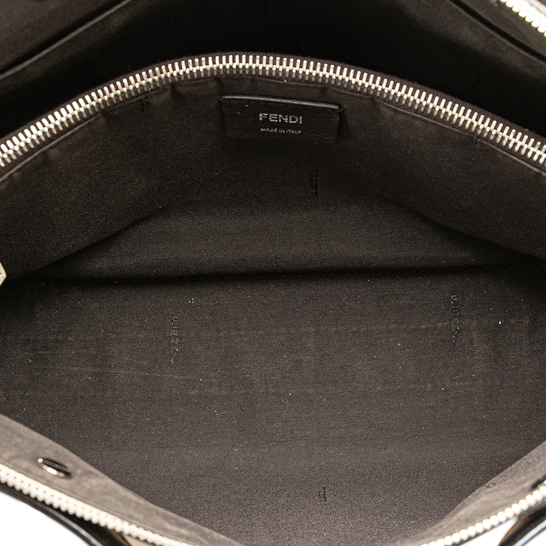 Large Leather By The Way Satchel Brown - Gaby Paris