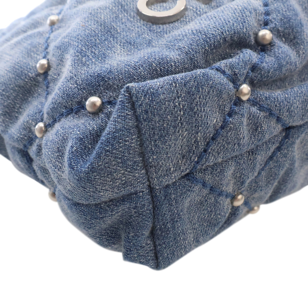 clouté 22 Sac Mini Jean Bleu