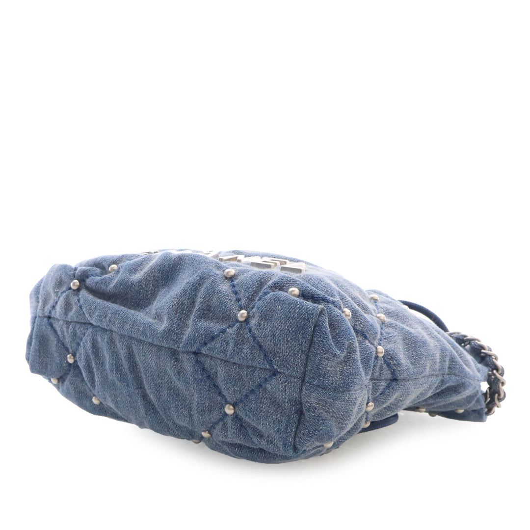 clouté 22 Sac Mini Jean Bleu