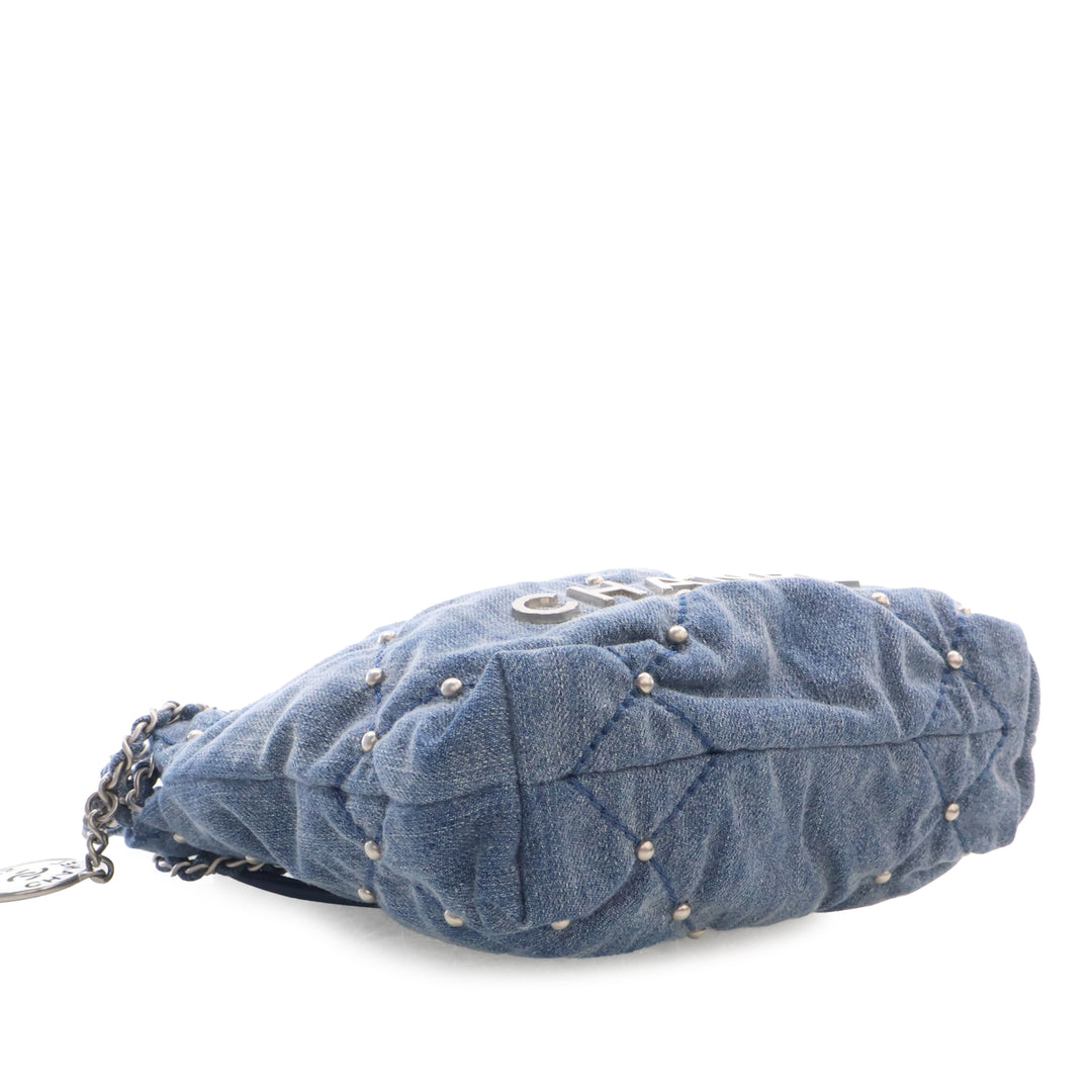 clouté 22 Sac Mini Jean Bleu