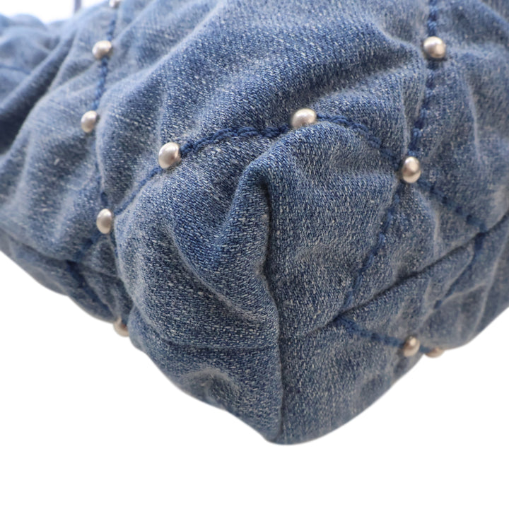 clouté 22 Sac Mini Jean Bleu