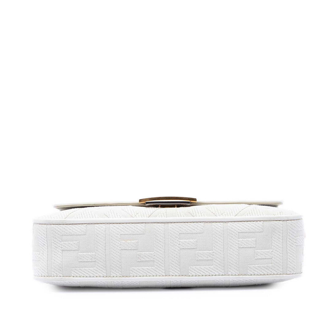 Fendi Zucca brodé Toile Baguette Sac