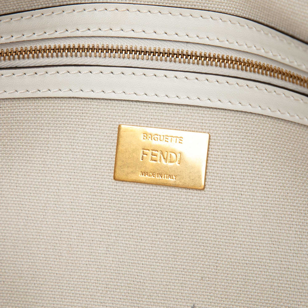 Fendi Zucca brodé Toile Baguette Sac