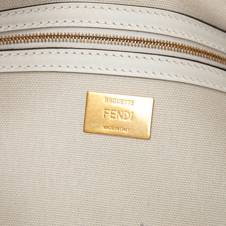 Fendi Zucca brodé Toile Baguette Sac