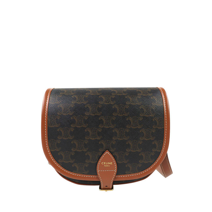 Triomphe Folco Sac Moyen Triomphe enduite Marron
