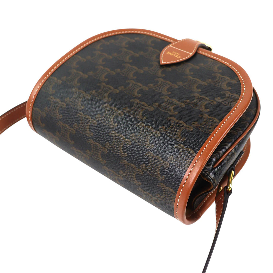 Triomphe Folco Sac Moyen Triomphe enduite Marron