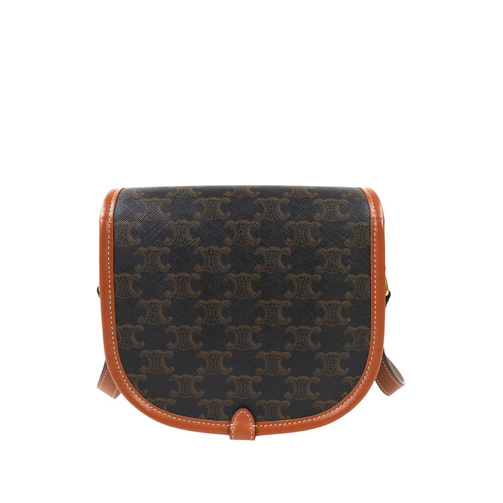 Triomphe Folco Sac Moyen Triomphe enduite Marron