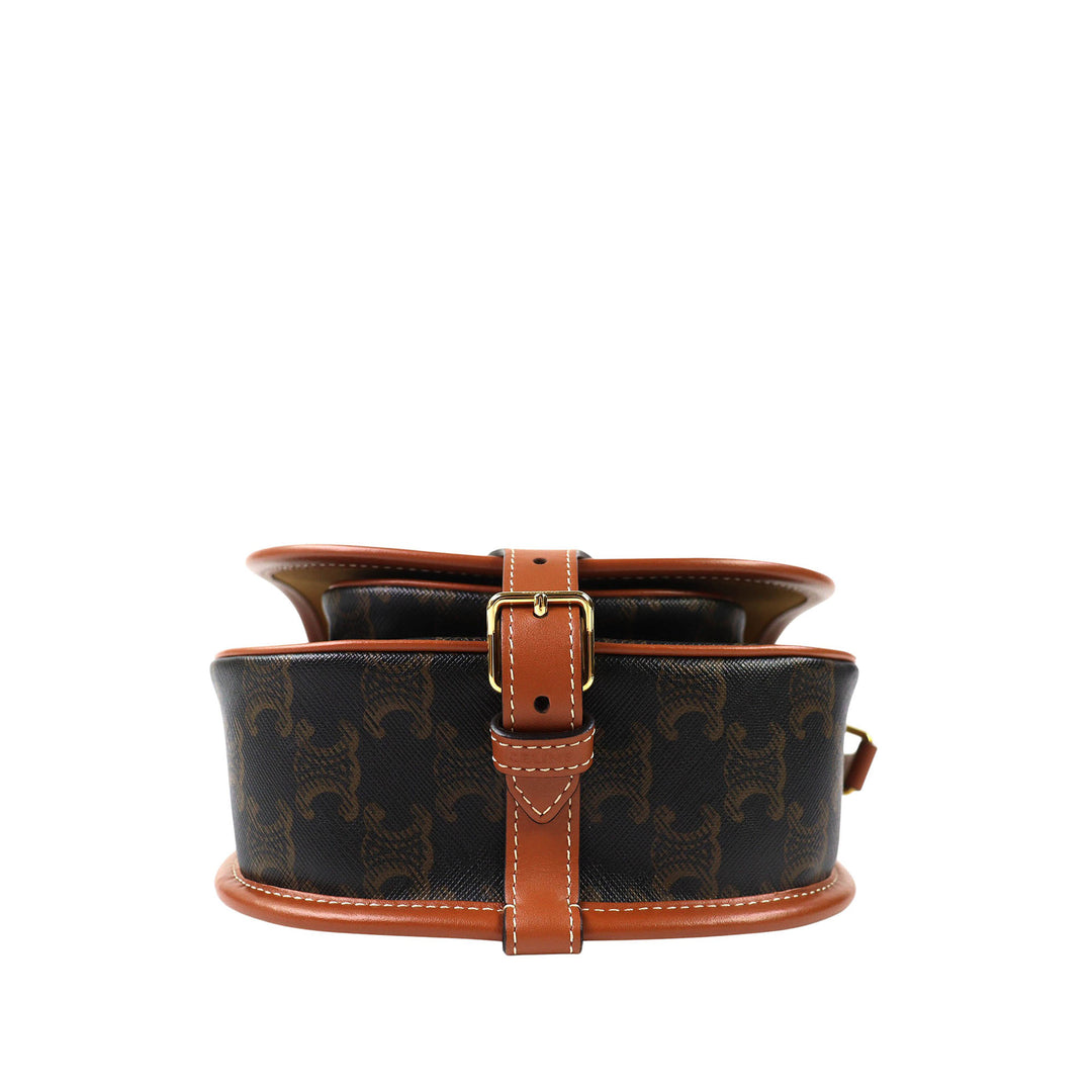 Triomphe Folco Sac Moyen Triomphe enduite Marron