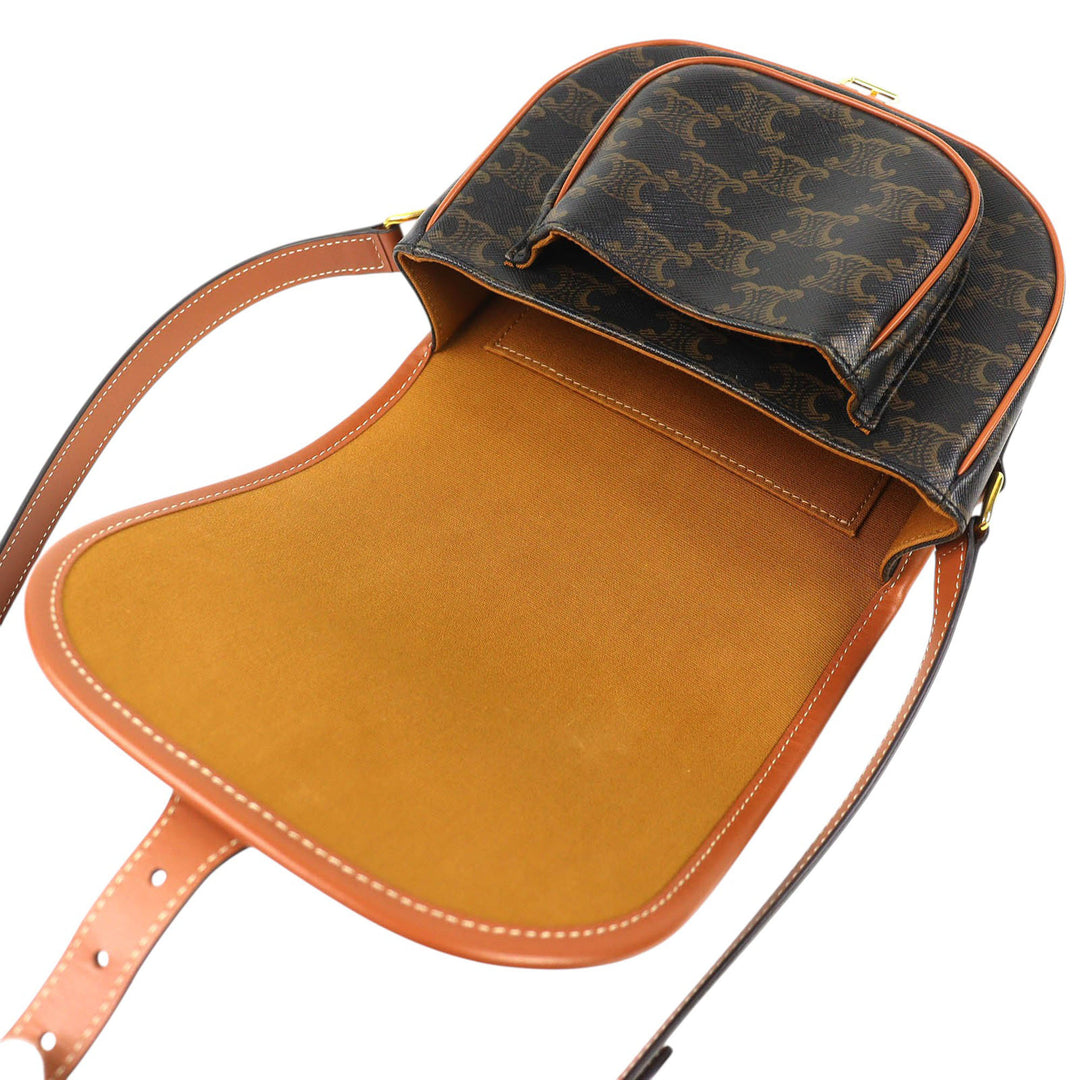 Triomphe Folco Sac Moyen Triomphe enduite Marron
