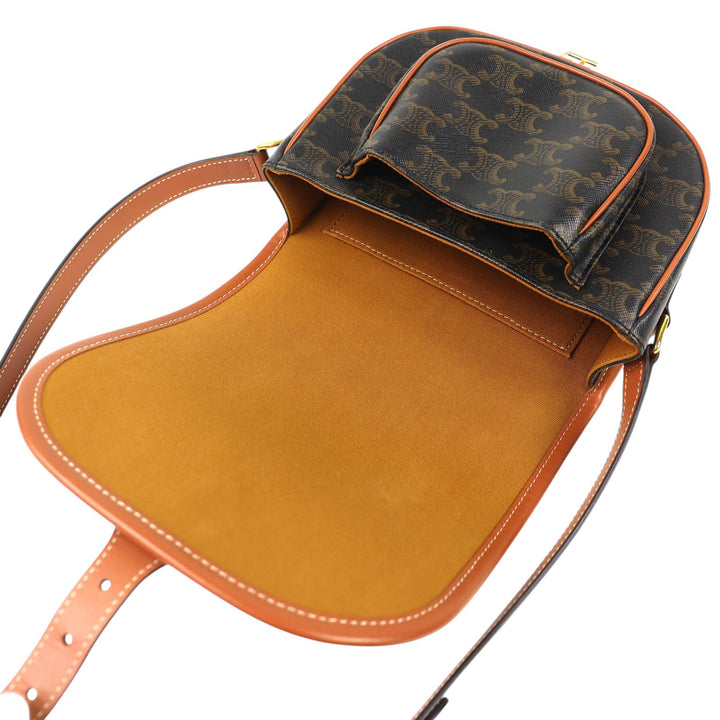 Triomphe Folco Sac Moyen Triomphe enduite Marron