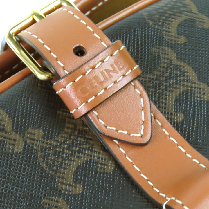 Triomphe Folco Sac Moyen Triomphe enduite Marron