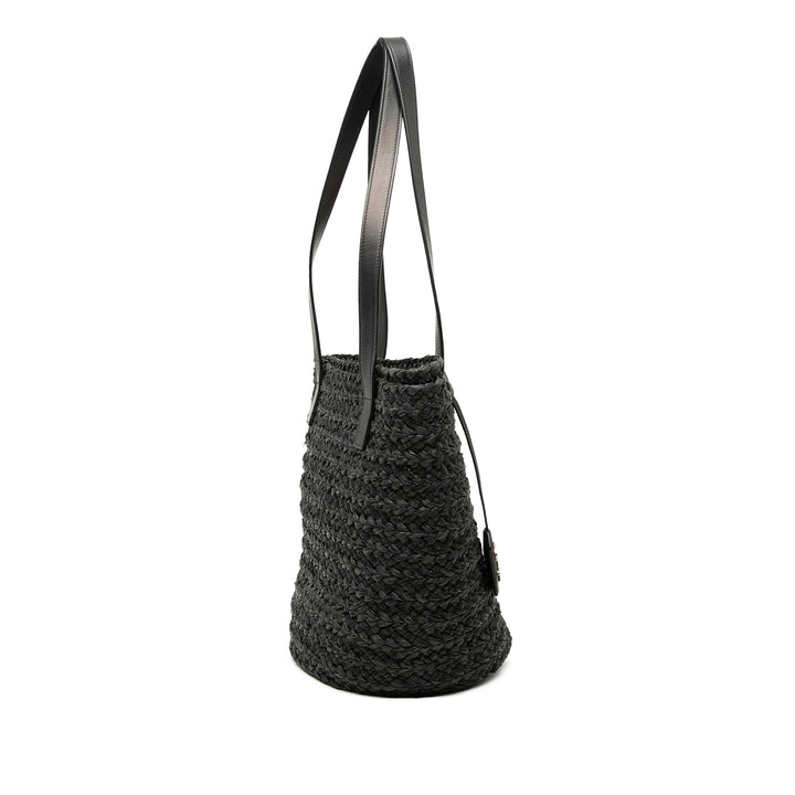 Saint Laurent Small Raffia Panier Cabas