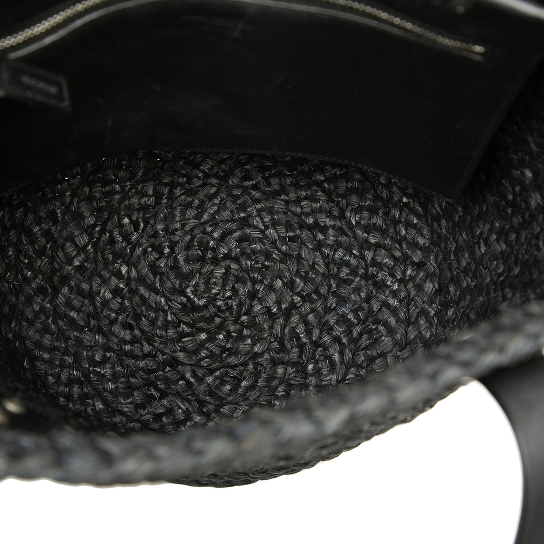 Saint Laurent Small Raffia Panier Cabas