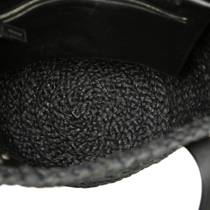 Saint Laurent Small Raffia Panier Cabas