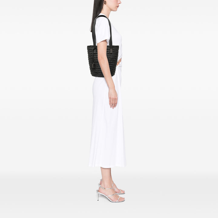 Saint Laurent Small Raffia Panier Cabas