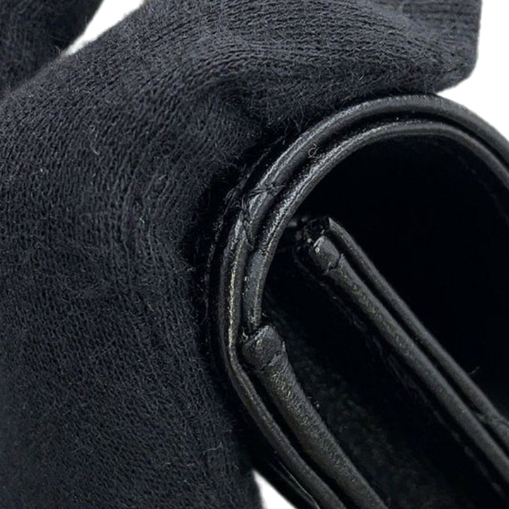 Chanel CC Matelassé Cuir d’agneau anse supérieure à rabat Coin Purse avec chaîne