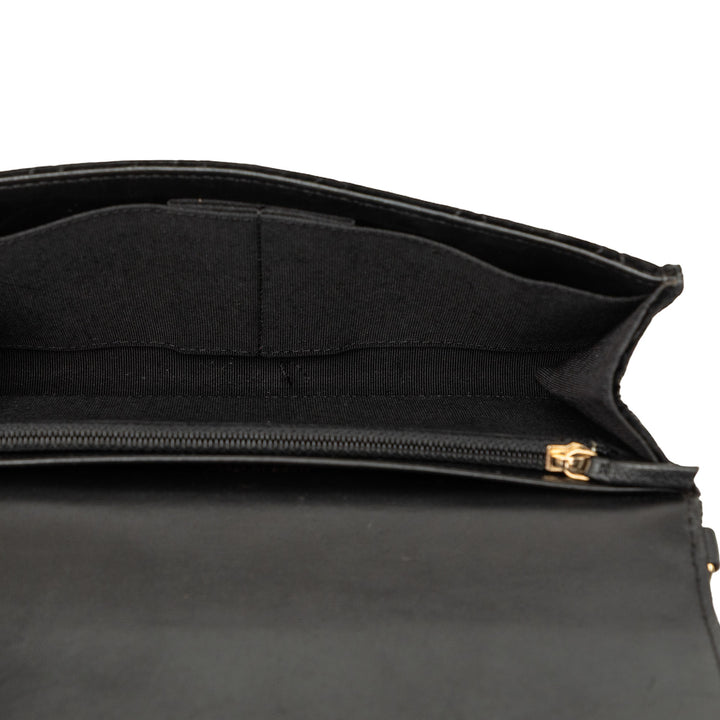 Chanel CC Matelassé Portefeuille on Removable Chaîne Noir – vue 4 – GABY PARIS