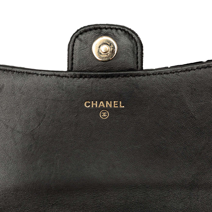 Chanel CC Matelassé Portefeuille on Removable Chaîne Noir – vue 5 – GABY PARIS
