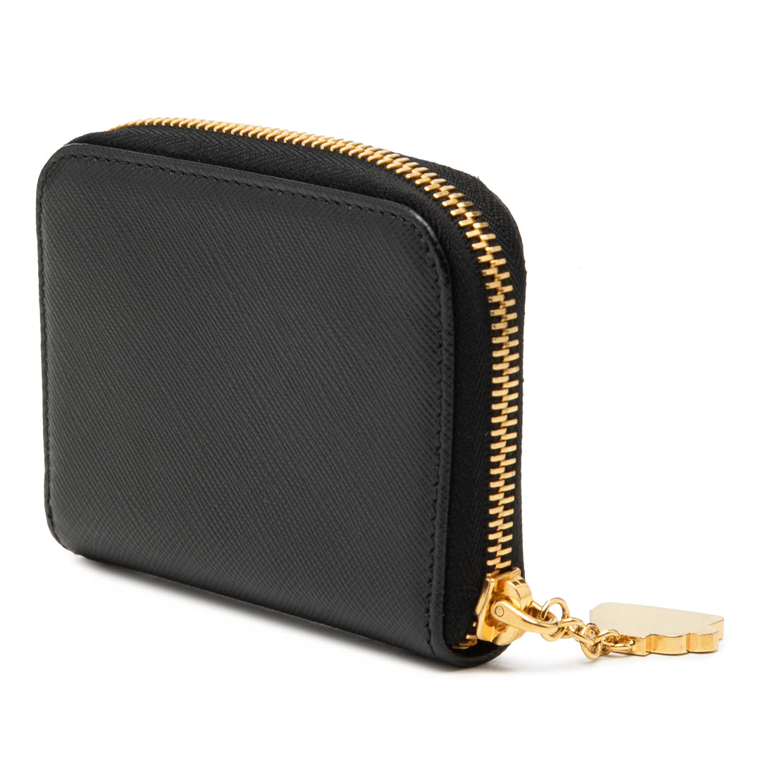Prada Saffiano Zip Around Coin Pochette