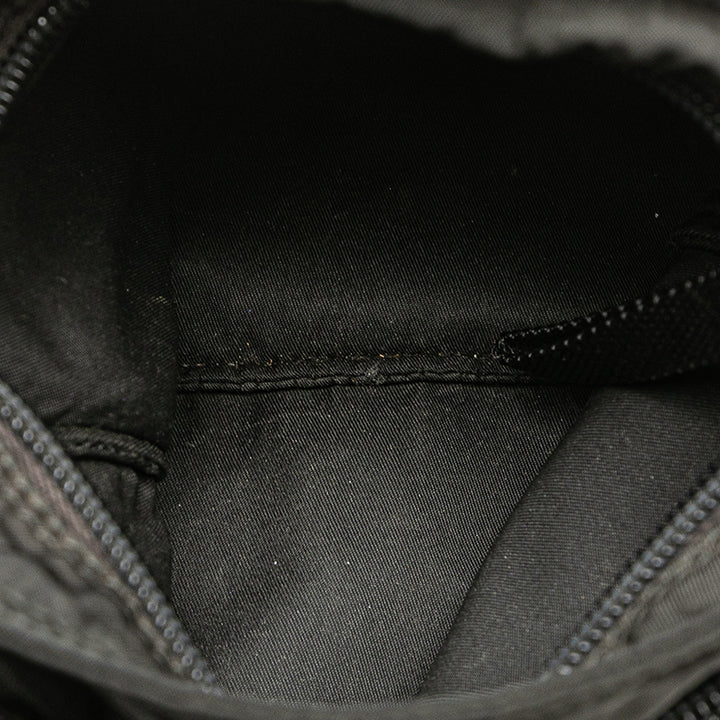Prada Tessuto Zip Top Sac porté croisé Noir