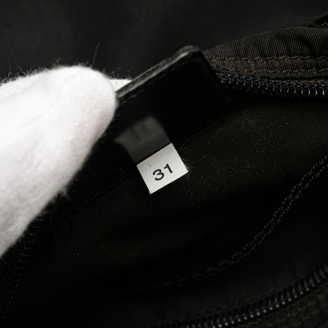 Prada Tessuto Zip Top Sac porté croisé Noir