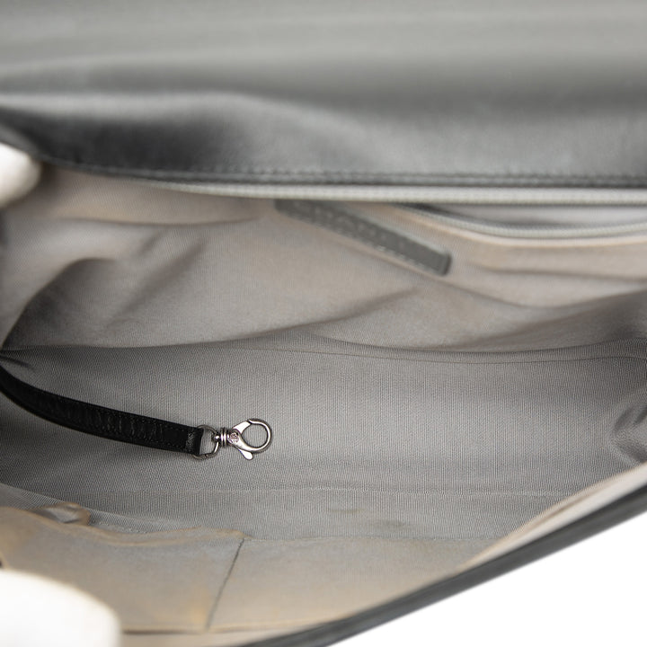 Chanel Large Matelassé Cuir d’agneau Boy à rabat