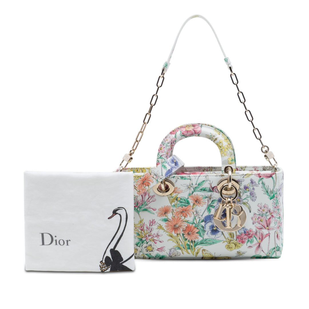 Dior Medium Cuir de veau Astral Flowers Lady D Joy Multi