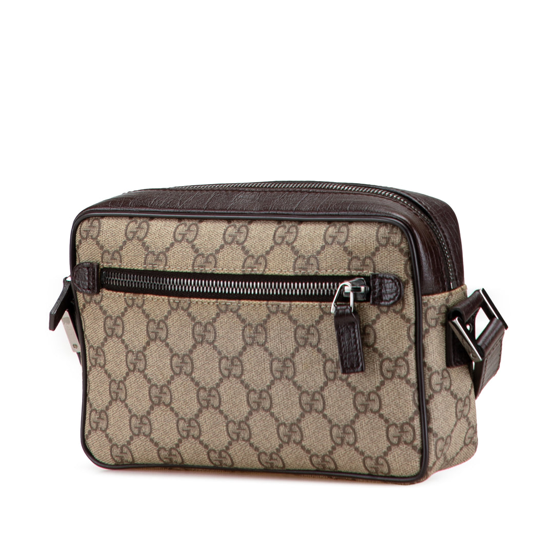 GG Supreme Web Crossbody Brown - Gaby Paris