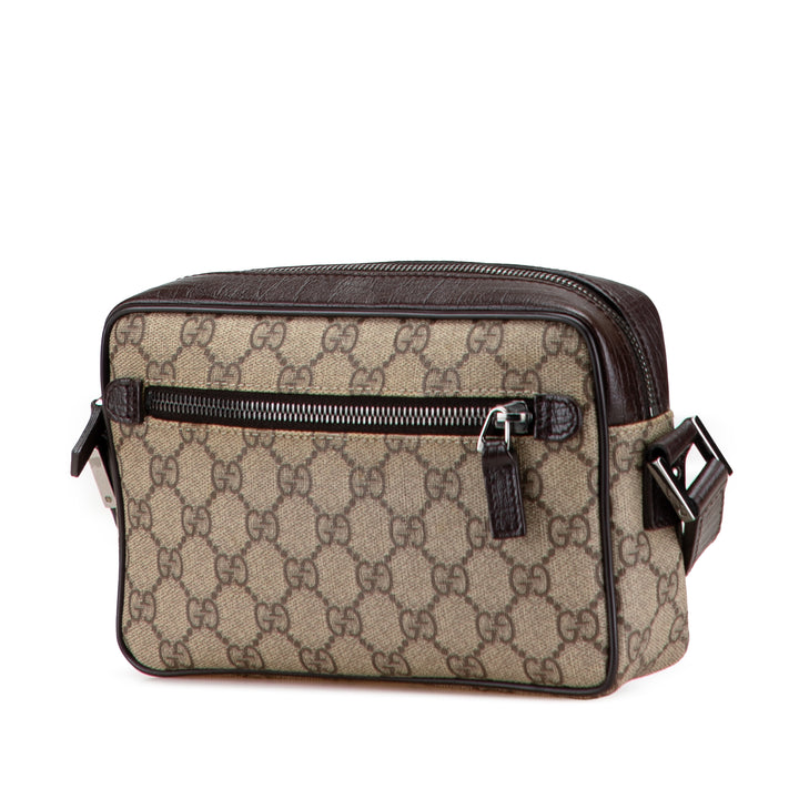 GG Supreme Web Crossbody Brown - Gaby Paris