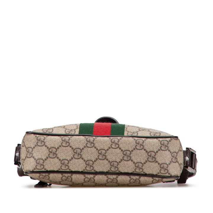 GG Supreme Web Crossbody Brown - Gaby Paris