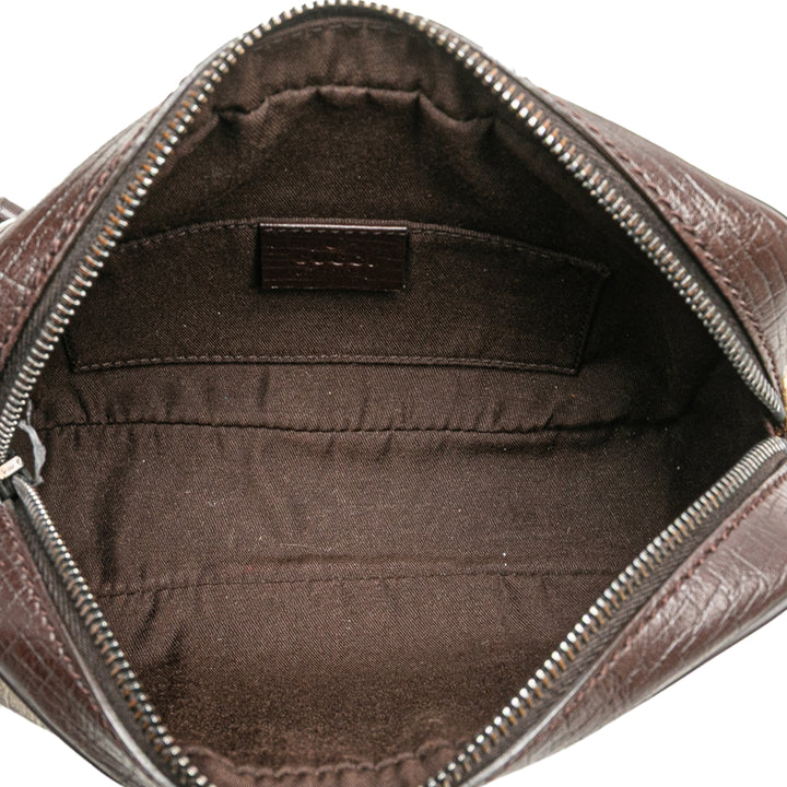 GG Supreme Web Crossbody Brown - Gaby Paris