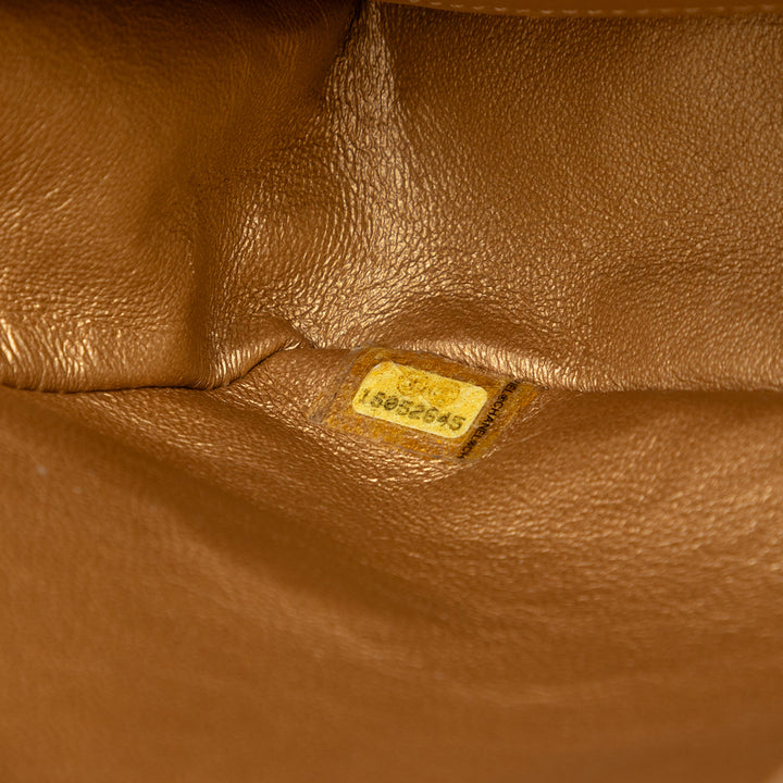 Chanel Medium Classic brodé Toile Double rabat